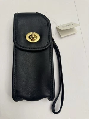 Coach винтажный кожаный сотового телефона чехол кошелек с ремешком или ремень сумка мешок с Ярлыками - Изображение 1 из 4