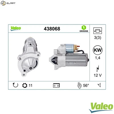 STARTER 438068 FOR SUZUKI VITARA/Cabrio ESCUDO SIDEKICK/SUV PEUGEOT GRAND/MPV - Image 1 of 4