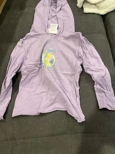 Vintage Disney Tinkerbell Kids Hooded Long Sleeve - Picture 1 of 3