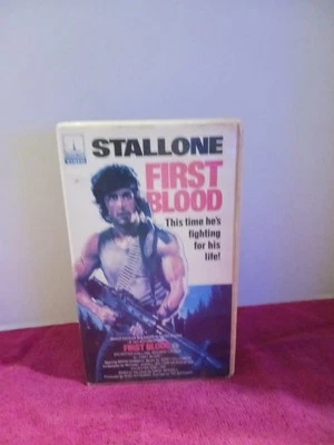 FIRST BLOOD VHS Thorn EMI Video Clamshell XRENTAL.  - Image 1 of 4