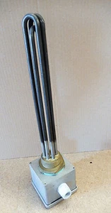Resistenza elettrica per fluidi su tappo 1"1/2 - 1500W 3Ph con custodia - Picture 1 of 3