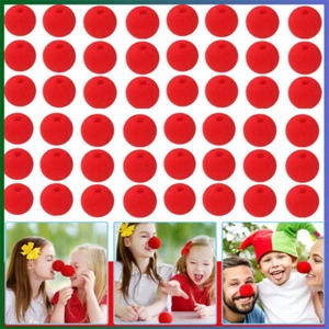 Red Sponge Balls RED NOSE DAY Foam Circus Clown Nose Comic Party Costume - Picture 1 of 14