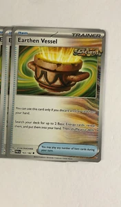 Juego de cartas coleccionables Pokémon Paradox Rift 2x Earthen Vessel 163/182 casi nuevo - Imagen 1 de 2
