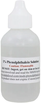 DUDA DIESEL 1% Phenolphthalein Indicator Solution in Denatured Ethanol pH Testing Soap