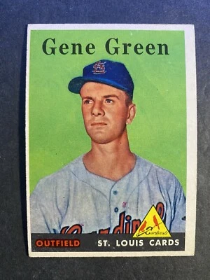 1958 Topps Baseball Gene Green St. Louis Cardinals Rookie Card #366 - Image 1 of 2