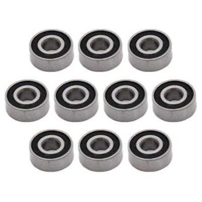 ISSCX Precision Ball Bearings MR63-2RS Rubber Seals 10pcs 3x6x2.5mm