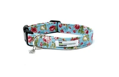 Flower Dog Collar, Vintage Rose Flower, Adjustable Dog Collar - Image 1 of 4