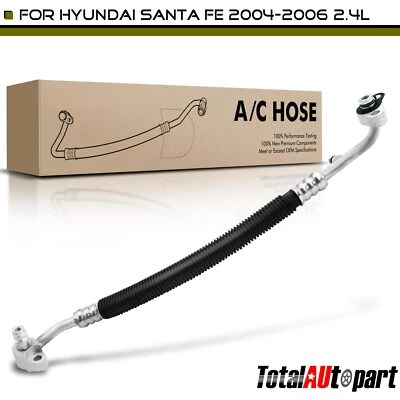 Nueva manguera de descarga de refrigerante de aire acondicionado para Hyundai Santa Fe 2004 2005 2006 L4 2,4 L Foto 1 de 4