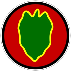 24th Infantry Division Patch Victory Division U.S. Army Military vinyl decal - Picture 1 of 1
