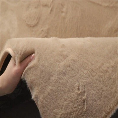 Faux Rabbit Fur Anti Slip Pad Square Thick Chair Cushion Mat Fluffy Comfy Crafts - Image 1 of 4