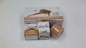 NASARA Kinesiologie Tape elastisch therapeutische Spannweite Tex 2" x 20" Sport 1 Rolle beige - Bild 1 von 3