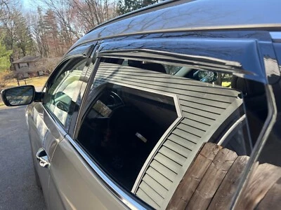 AVS Smoke Rain Guards Vent Visors 3M Tape-On for 2013-2018 Hyundai Santa Fe SUV - Image 1 of 4