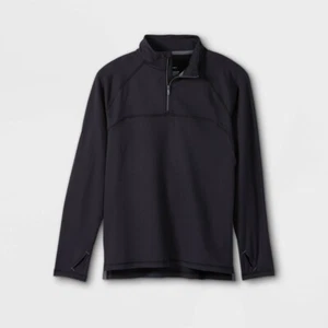 All in Motion Soft Gym 1/4 Zip Sweatshirt Black Boy's Size S (6/7) - Picture 1 of 5