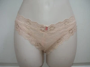 Victoria's Secret Women's Panties Size Medium Beige Lace Bikini Style Underwear  - Picture 1 of 9