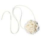 Delicate Camellia Choker Necklace Fashion Floral Neckpiece Long Rope Necklaces