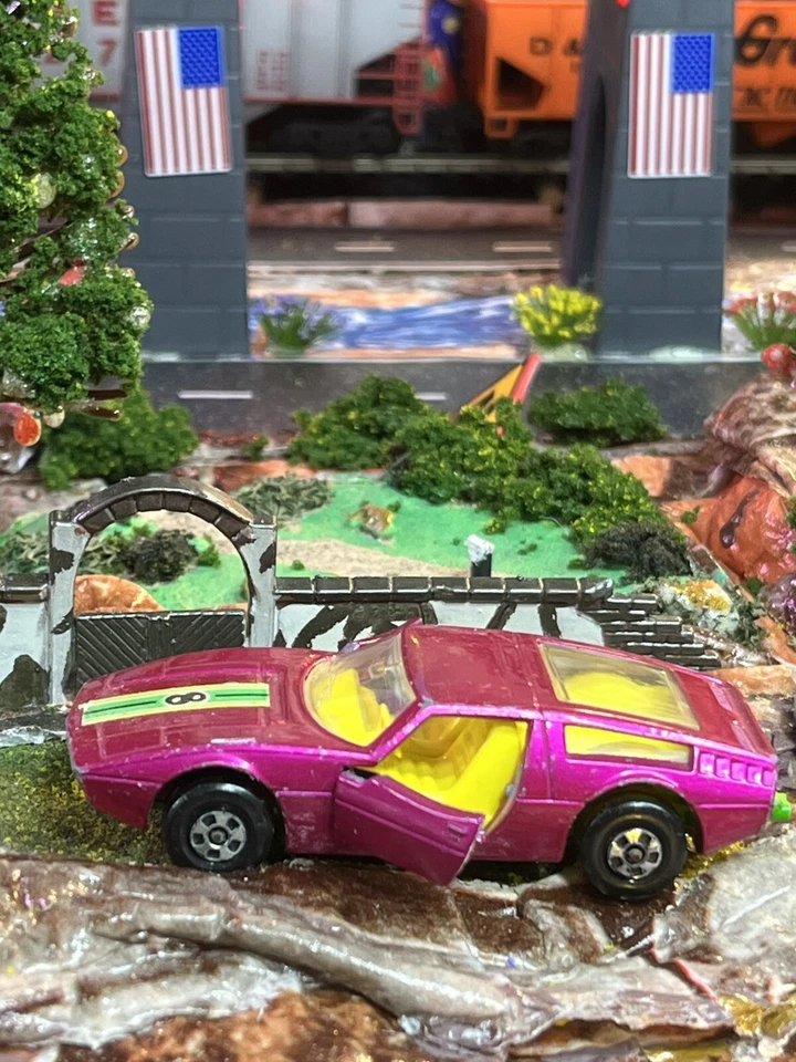 Lesney Matchbox 1972 No 32 Maserati Bora Pink Diecast USED EX Condition - Image 1 of 4