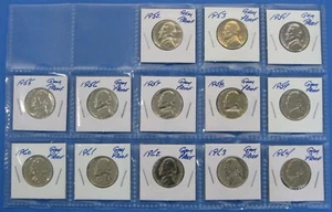 1952 thru 1964 Gem Proof Jefferson Nickel Set - Picture 1 of 2