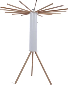 Stendibiancheria in Legno, Salvaspazio, Pieghevole, a Torre, Mobile, per Balcone - Foto 1 di 12