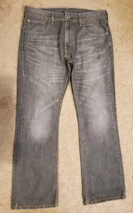 Levis 527 Straight Leg Distressed Med Wash Mid Rise Jeans Gr. 33x30 Actual 34x29  - Bild 1 von 7