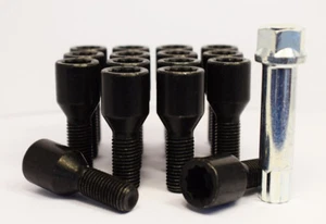 16 X M14 X 1.25, 27mm Fil , Tuner Boulons avec Clé (Noir) - Bild 1 von 3