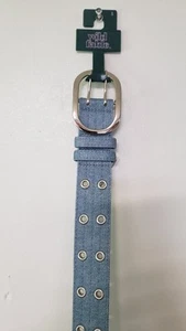 Wild Fable Denim Grommet Belt Blue Women’s S NWT  - Picture 1 of 3