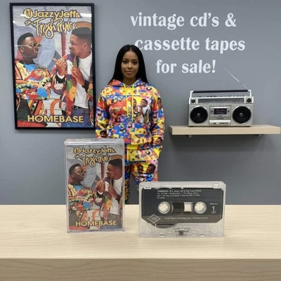 •D.J. JAZZY JEFF AND THE FRESH PRINCE ~ HOMEBASE• (1991 OG PRESSING) (CASSETTE T - Image 1 of 4