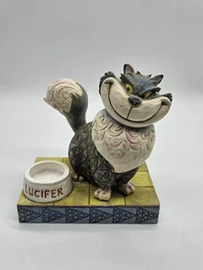 Jim Shore Walt Disney Tradizioni Devious Lucifero Gatto Statuina Cenerentola - Foto 1 di 10