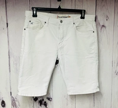 Tailor Vintage Shorts Mens 34 Stone Khaki Greenwich Slim Fit Comfort Stretch - Image 1 of 4