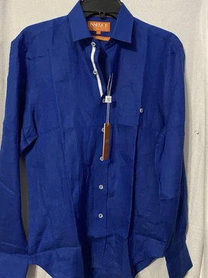 Inserch Collezione Shirt Men’s Small Button Up Long Sleeve Linen. NWT - Image 1 of 4