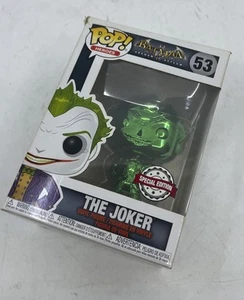 Funko Pop! DC Heroes: Batman Arkham Asylum – The Joker (Chrome) (Green) No.53 - Picture 1 of 5