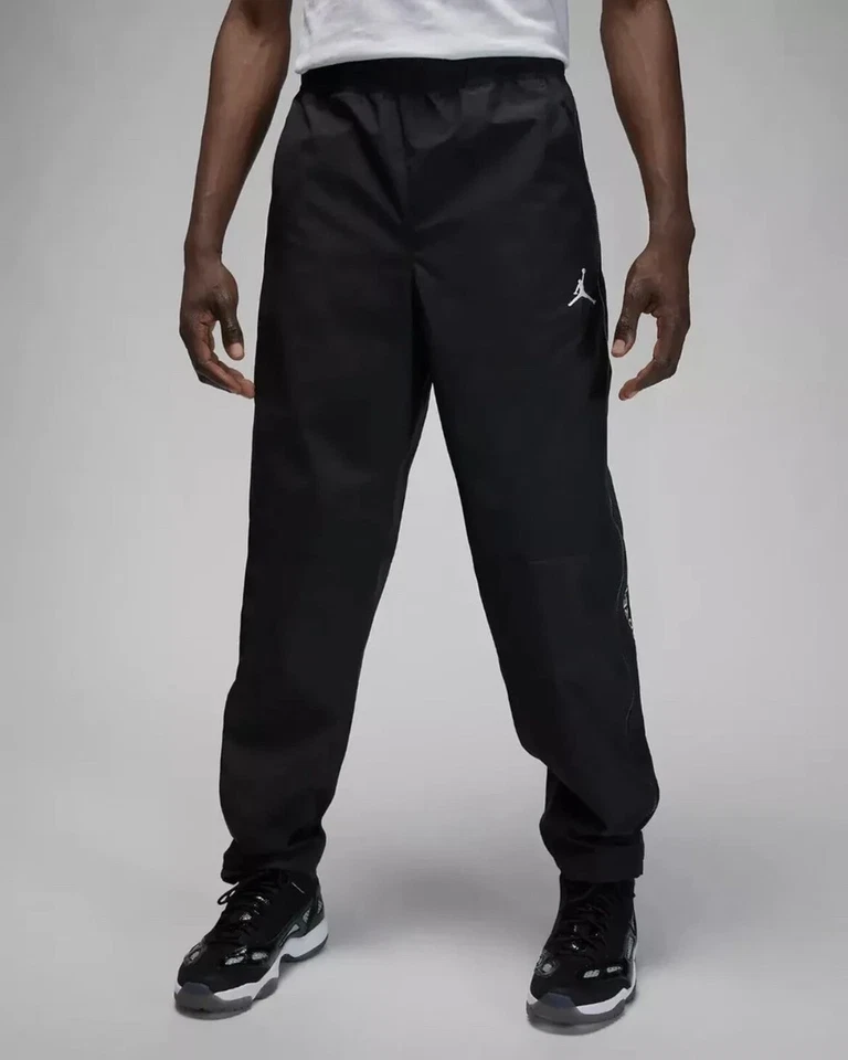 Nike Jordan Pants Medium Mens Black White Storm Fit Flight Heritage Gore-Tex