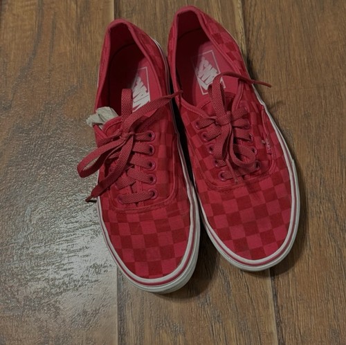 Scarpa da skateboard Vans PRO Off The Wall rossa riflettente a scacchiera Ultracush S 7