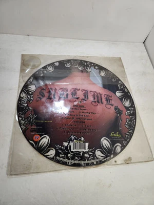 Vintage Sublime Vinyl Record Picture Disc Music Self Titled Album Ska Punk - Image 1 of 4