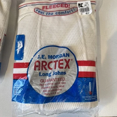 VTG NEW JE Morgan Arctex Sz M Long Johns Mens Thermal Ankle Lgth Made In USA - Image 1 of 4