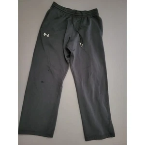 Under Armour Pants Mens Medium M Sweats Loose Storm Mid Rise Pull On Black * - Picture 1 of 11
