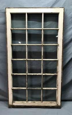 UMA faixa de janela de vidro estacionária antiga vintage 18 Lite grande 24x44 1409-25B - Imagem 1 de 4