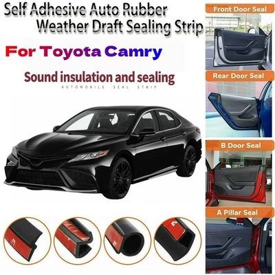 Kit de reducción de ruido de corrientes de goma para puertas para Toyota Camry Foto 1 de 4