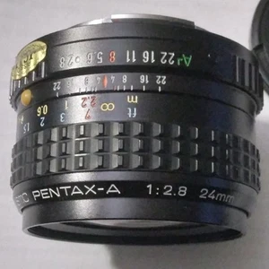 NrMt SMC PENTAX-A 24mm F/2.8 MF Wide Angle Lens for PENTAX - very LIGHTLY used! - Picture 1 of 4