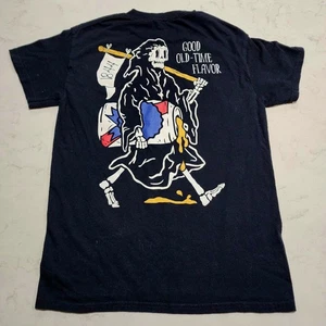 Pabst Blue Ribbon T Shirt PBR Beer Good Old Time Reaper Mens Small Halloween - Picture 1 of 7