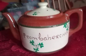 Carrig Ware ~ Shamrock ~ Tea Pot ~ From Caherciveen ~  Free UK P&P - Picture 1 of 7