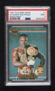 1991 Ringlords Evander Holyfield #1 PSA 9 MINT - Picture 1 of 4