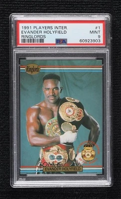 1991 Ringlords Evander Holyfield #1 PSA 9 MINT - Image 1 of 2