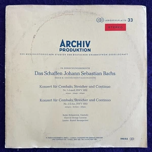 BACH Concert KIRKPATRICK Baumgartner / Archiv 198 013 Germany RED Stereo EX+ - Bild 1 von 6