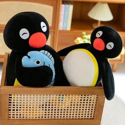 Penguin Plush Snuggly Pingu Chef Toy Cute Soft Stuffed Animal Doll For~Kids Gift