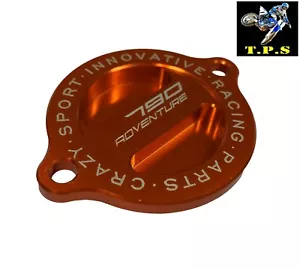 ORANGE ANODISED ENGINE OIL FILTER COVER CASE LID CAP: KTM 790 ADVENTURE 2018 - - Picture 1 of 1