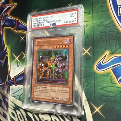 Yugioh! Byser Shock PGD-103 Ultra Rare 1st Edition PSA MINT 9 - Image 1 of 2