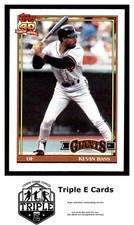 1991 Topps #752 Kevin Bass San Francisco Giants ~A5H