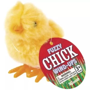 Giocattolo nuovo con etichetta Toysmith 2031 Fuzzy Chick Wind Up - Foto 1 di 1