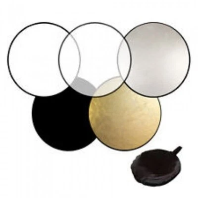 60cm 5-in-1 Collapsible Reflector Disc with Carry Bag - 4513 - Image 1 of 4
