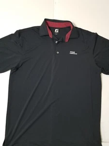 FootJoy Golf Shirt Mens  Large Black PGA Tour Championship  - Picture 1 of 16